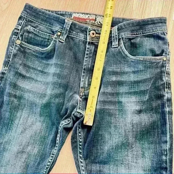 PARASUCO BLUE WOMEN MID RISE STRAIGHT LEG DENIM JEANS  SIZE 32 - Picture 9 of 15